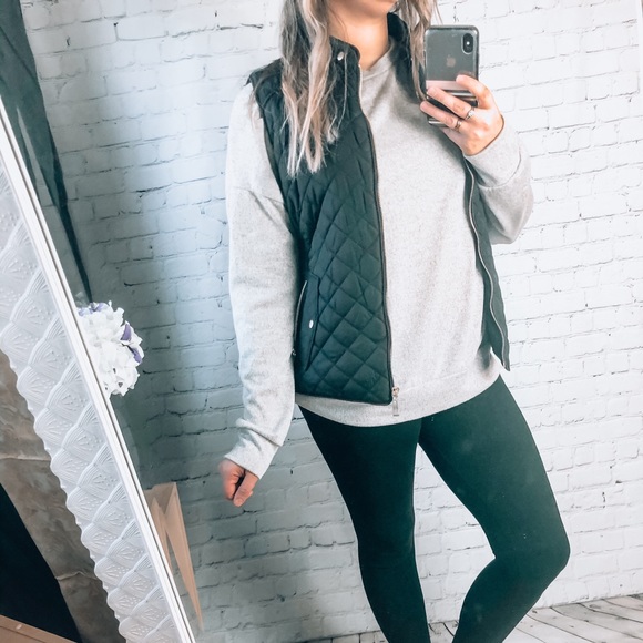 Black Quilted Vest - Picture 2 of 4